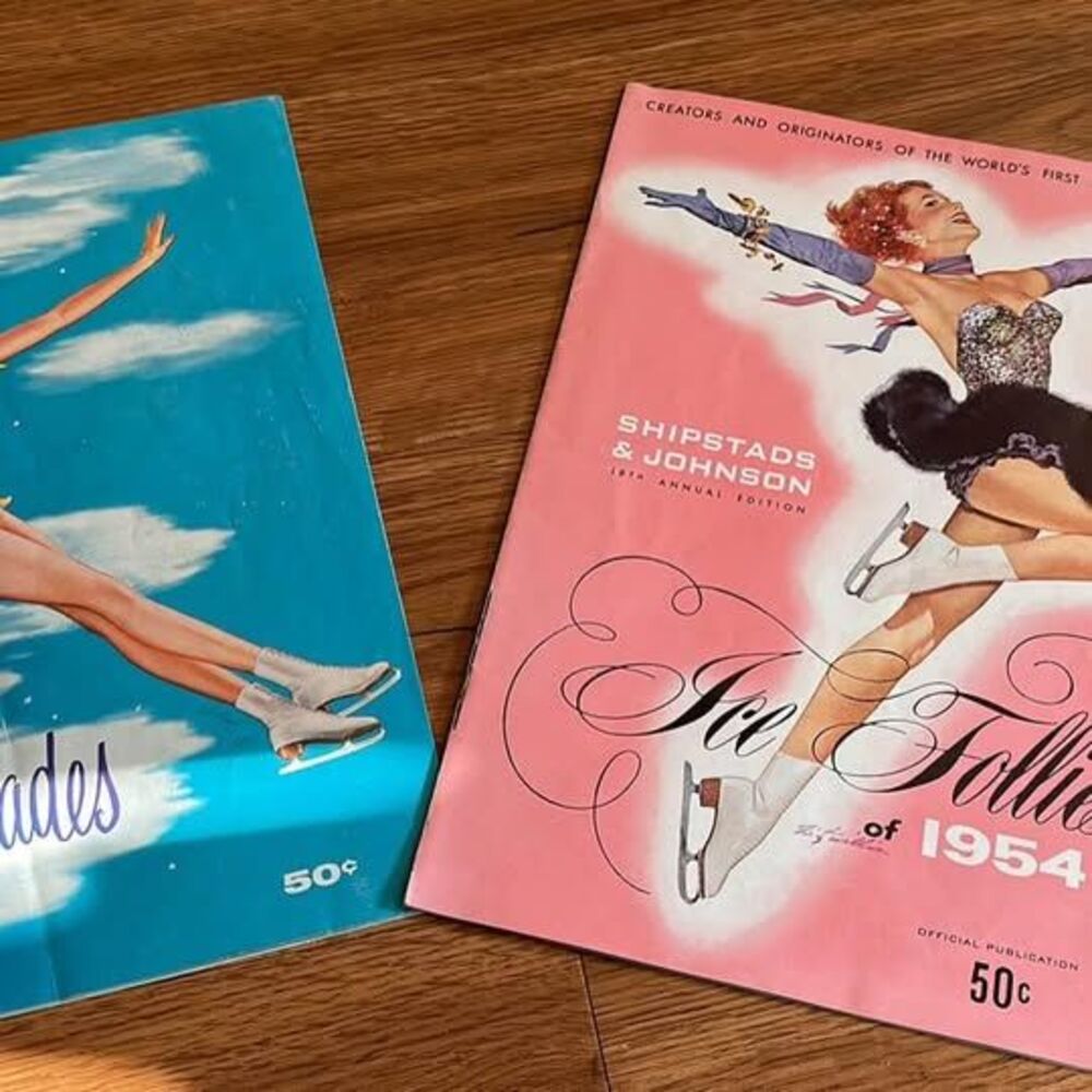 vintage 1950’s ICE CAPADES program booklets- lot